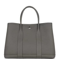 Hermès Hermes Garden Party 30 Gris Meyer Negonda Palladium Hardware -Online Bag Store H FBSLG 230601 2 TC 05