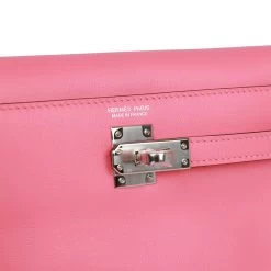 Hermès Hermes Kelly Danse Rose Azalee Swfit Palladium Hardware -Online Bag Store H FBSLG 230613 2 JJ 07