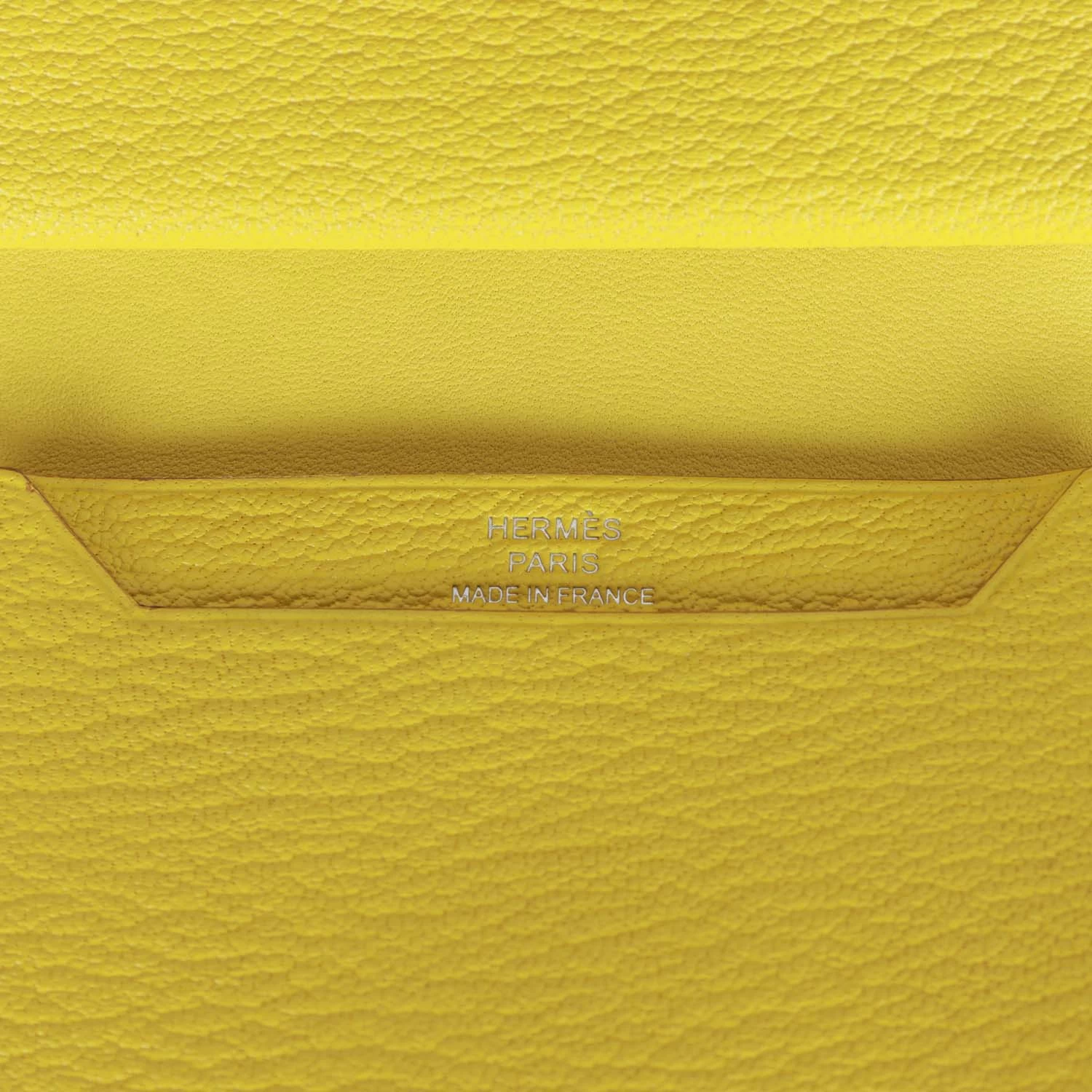 Hermès Hermes Bearn Mini Wallet Lime Chevre Mysore Palladium Hardware 11 Hermès Hermes Bearn Mini Wallet Lime Chevre Mysore Palladium Hardware - Image 9