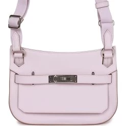 Hermès Hermes Jypsiere Mini Mauve Pale Verso Evercolor Palladium Hardware