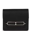 Hermès Hermes Roulis Slim Wallet Black Chevre Mysore Palladium Hardware