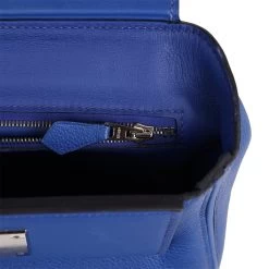 Hermès Hermes Mini 24/24 Bag Bleu Royal Evercolor And Swift Palladium Hardware -Online Bag Store H FBSLG 230714 3 AS 08