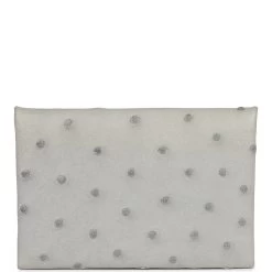 Hermès Hermes Calvi Card Holder Gris Perle Ostrich Palladium Hardware 14 Hermès Hermes Calvi Card Holder Gris Perle Ostrich Palladium Hardware -Online Bag Store H FBSLG 230725 1 05