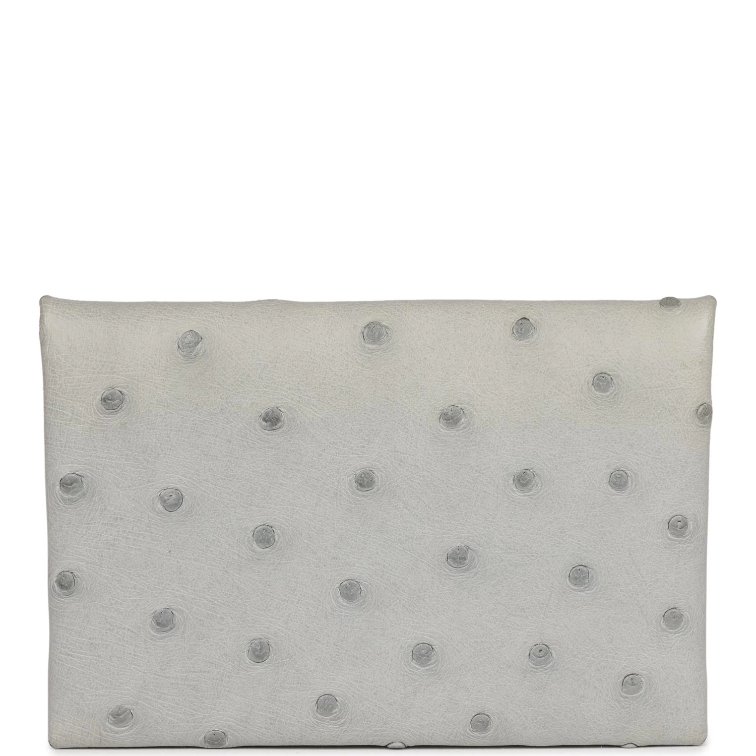 Hermès Hermes Calvi Card Holder Gris Perle Ostrich Palladium Hardware 7 Hermès Hermes Calvi Card Holder Gris Perle Ostrich Palladium Hardware - Image 5