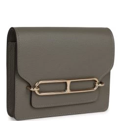 Hermès Hermes Roulis Slim Wallet Gris Meyer Evercolor Permabrass Hardware -Online Bag Store H FBSLG 230725 2 CL 02