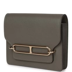 Hermès Hermes Roulis Slim Wallet Gris Meyer Evercolor Permabrass Hardware -Online Bag Store H FBSLG 230725 2 CL 03