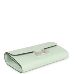 Hermès Hermes Constance Wallet To Go Vert D'eau Matte Alligator Palladium Hardware 13 Hermès Hermes Constance Wallet To Go Vert D'eau Matte Alligator Palladium Hardware -Online Bag Store H FBSLG 230728 3 RT 05