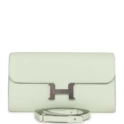 Hermès Hermes Constance Wallet To Go Vert Fizz Epsom Palladium Hardware
