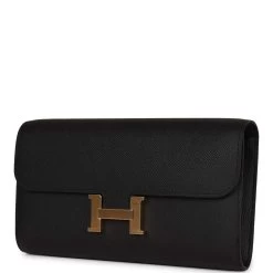 Hermès Hermes Constance Wallet To Go Black Epsom Gold Hardware -Online Bag Store H FBSLG 230814 2 SX 03