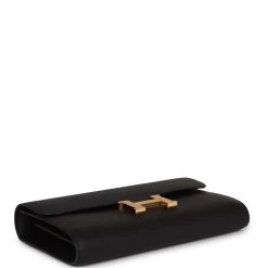 Hermès Hermes Constance Wallet To Go Black Epsom Gold Hardware -Online Bag Store H FBSLG 230814 2 SX 06