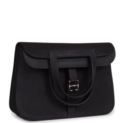 Hermès Hermes Halzan 25 Caban Clemence Palladium Hardware -Online Bag Store H FBSLG 230824 1 02