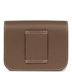 Hermès Hermes Constance Slim Wallet Etoupe Evercolor Palladium Hardware -Online Bag Store H FBSLG 230828 2 05