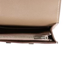 Hermès Hermes Constance Slim Wallet Etoupe Evercolor Palladium Hardware -Online Bag Store H FBSLG 230828 2 11