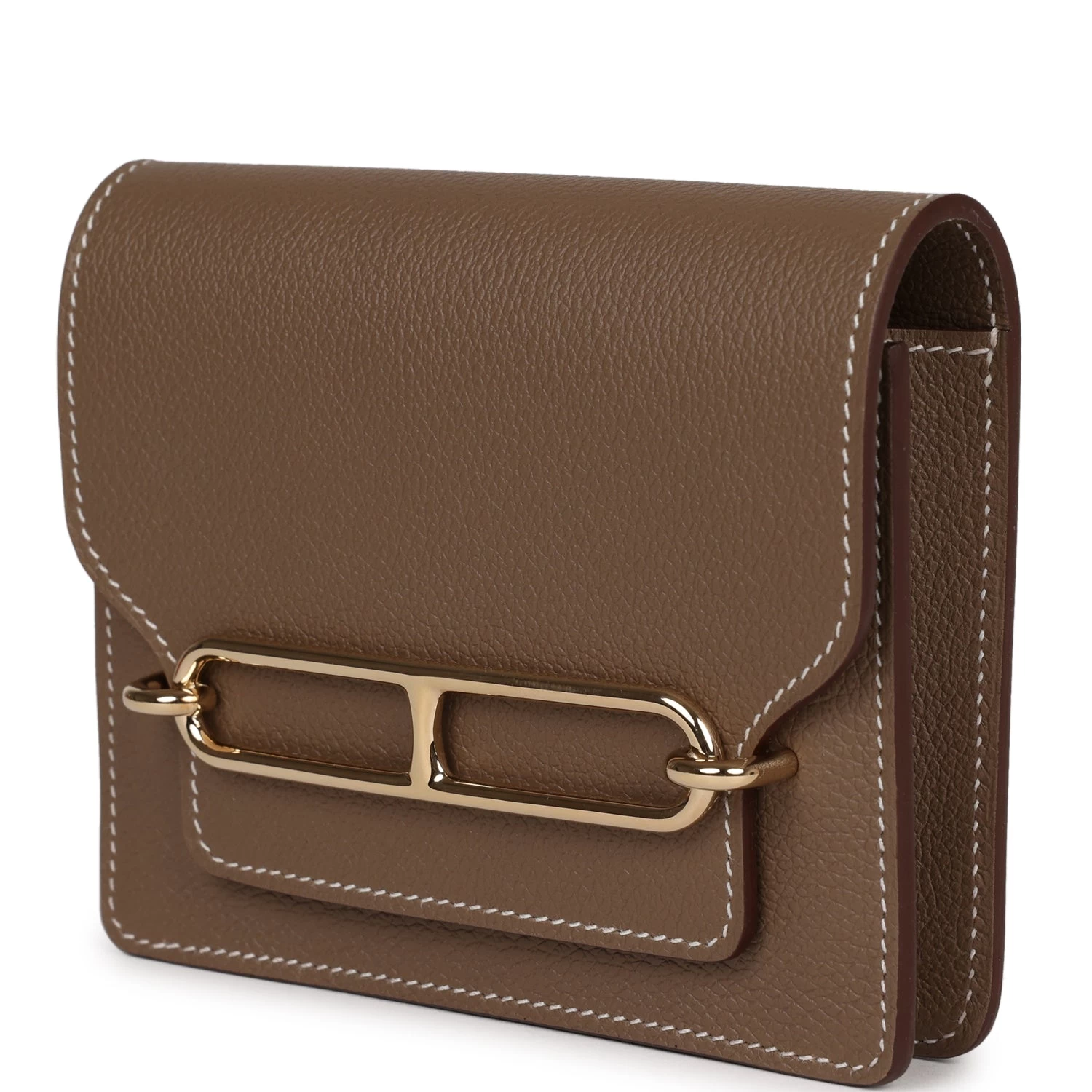 Hermès Hermes Roulis Slim Wallet Etoupe Evercolor Gold Hardware 7 Hermès Hermes Roulis Slim Wallet Etoupe Evercolor Gold Hardware - Image 5