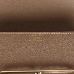 Hermès Hermes Roulis Slim Wallet Etoupe Evercolor Gold Hardware 20 Hermès Hermes Roulis Slim Wallet Etoupe Evercolor Gold Hardware -Online Bag Store H FBSLG 230905 2 08