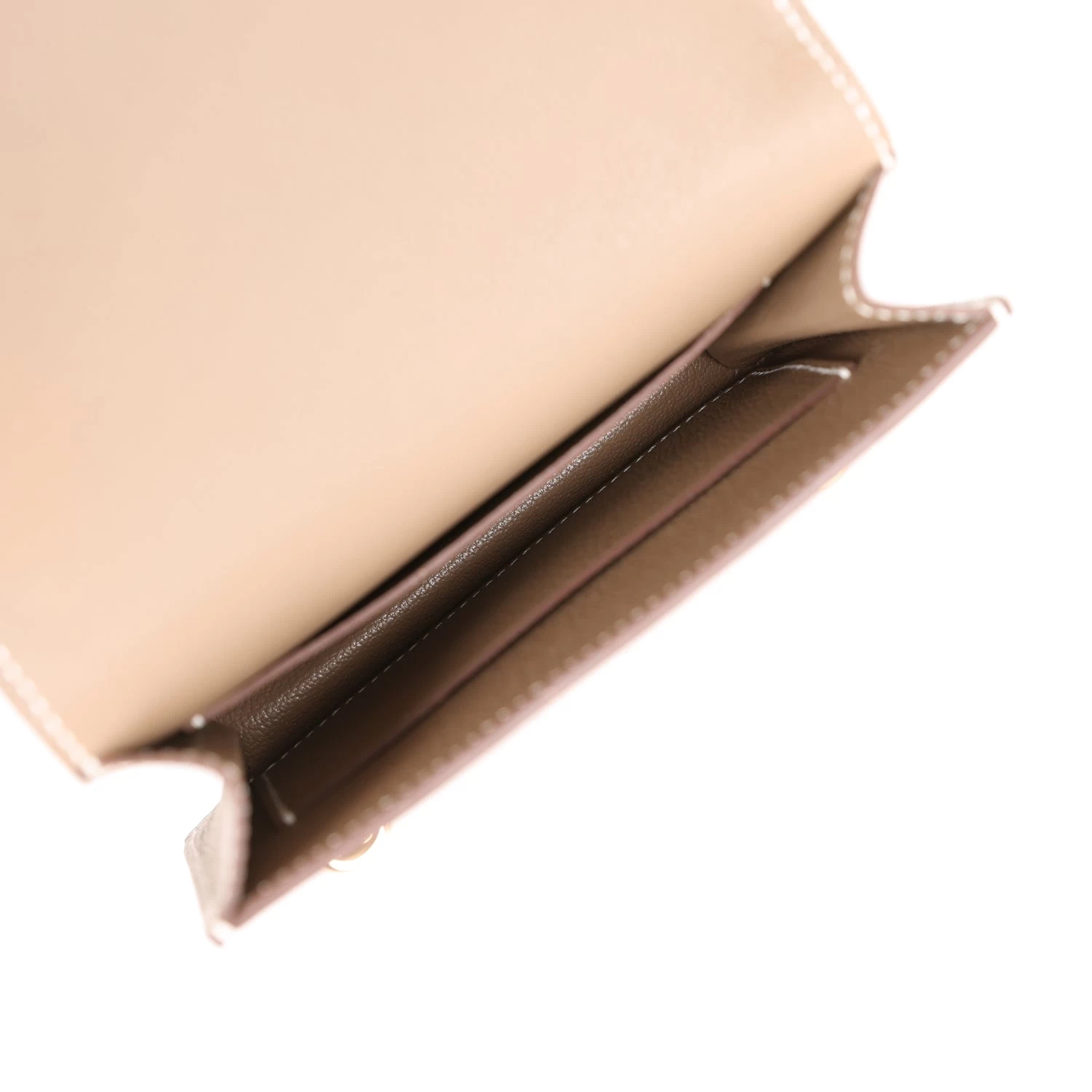 Hermès Hermes Roulis Slim Wallet Etoupe Evercolor Gold Hardware 11 Hermès Hermes Roulis Slim Wallet Etoupe Evercolor Gold Hardware - Image 9