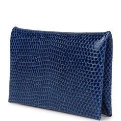 Hermès Hermes Calvi Cardholder Bleu Saphir Varanus Niloticus Lizard Palladium Hardware -Online Bag Store H FBSLG 230919 1 03