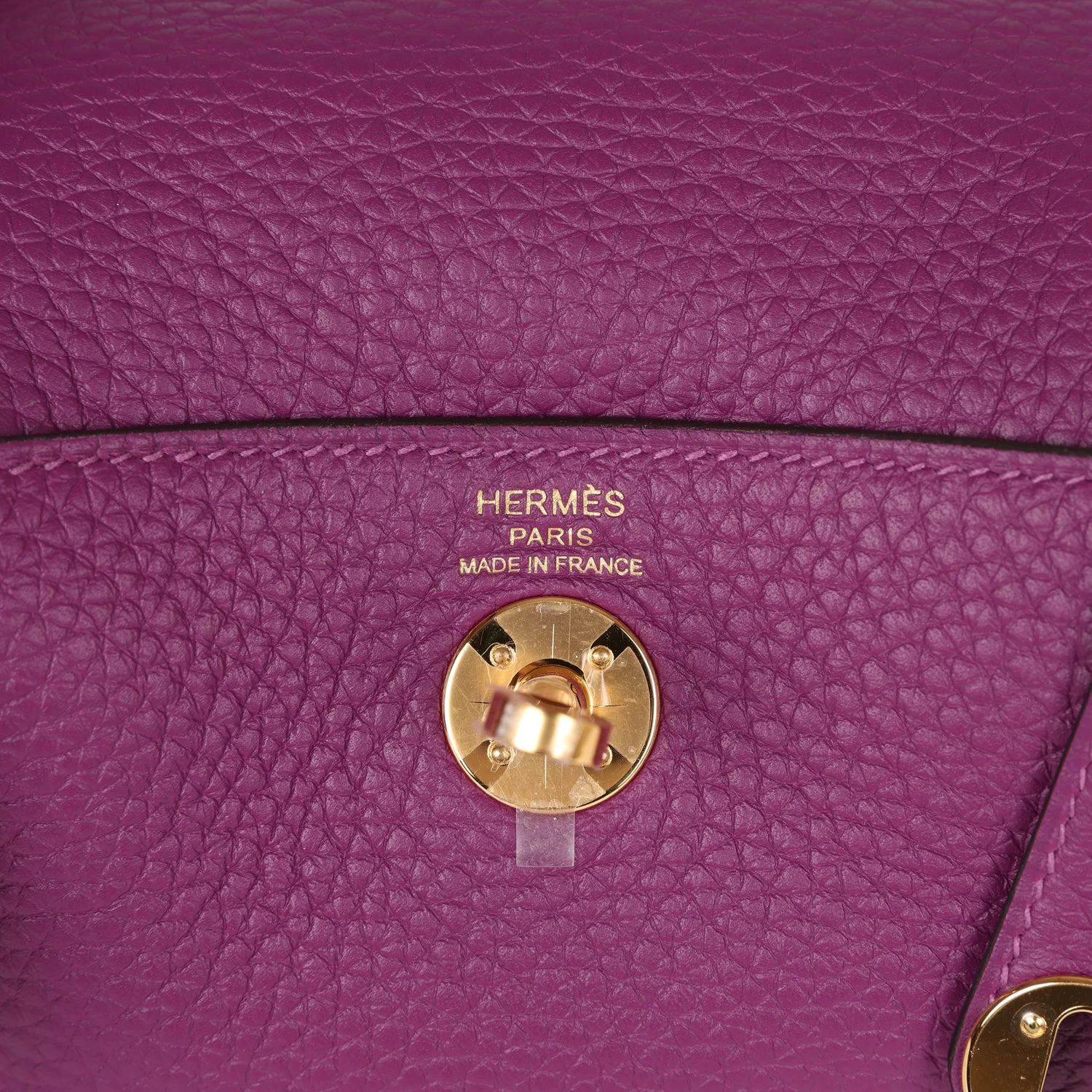 Hermès Hermes Mini Lindy Anemone Clemence Gold Hardware 10 Hermès Hermes Mini Lindy Anemone Clemence Gold Hardware - Image 8