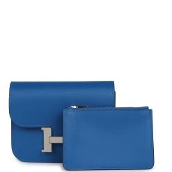 Hermès Hermes Constance Slim Wallet Bleu Zellige Evercolor Palladium Hardware -Online Bag Store H FBSLG 231002 1 HD 07