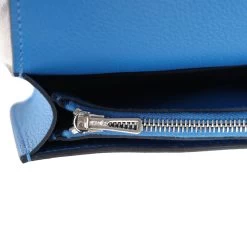 Hermès Hermes Constance Slim Wallet Bleu Zellige Evercolor Palladium Hardware -Online Bag Store H FBSLG 231002 1 HD 10
