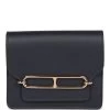 Hermès Hermes Roulis Slim Wallet Bleu Nuit Evercolor Permabrass Hardware
