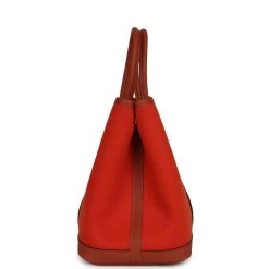 Hermès Hermes Garden Party 30 Terre Battue And Cuivre Toile Canvas And Negonda Palladium Hardware -Online Bag Store H FBSLG 231023 1 04