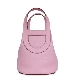 Hermès Hermes In-The-Loop 18 Mauve Sylvestre Clemence And Swift Palladium Hardware
