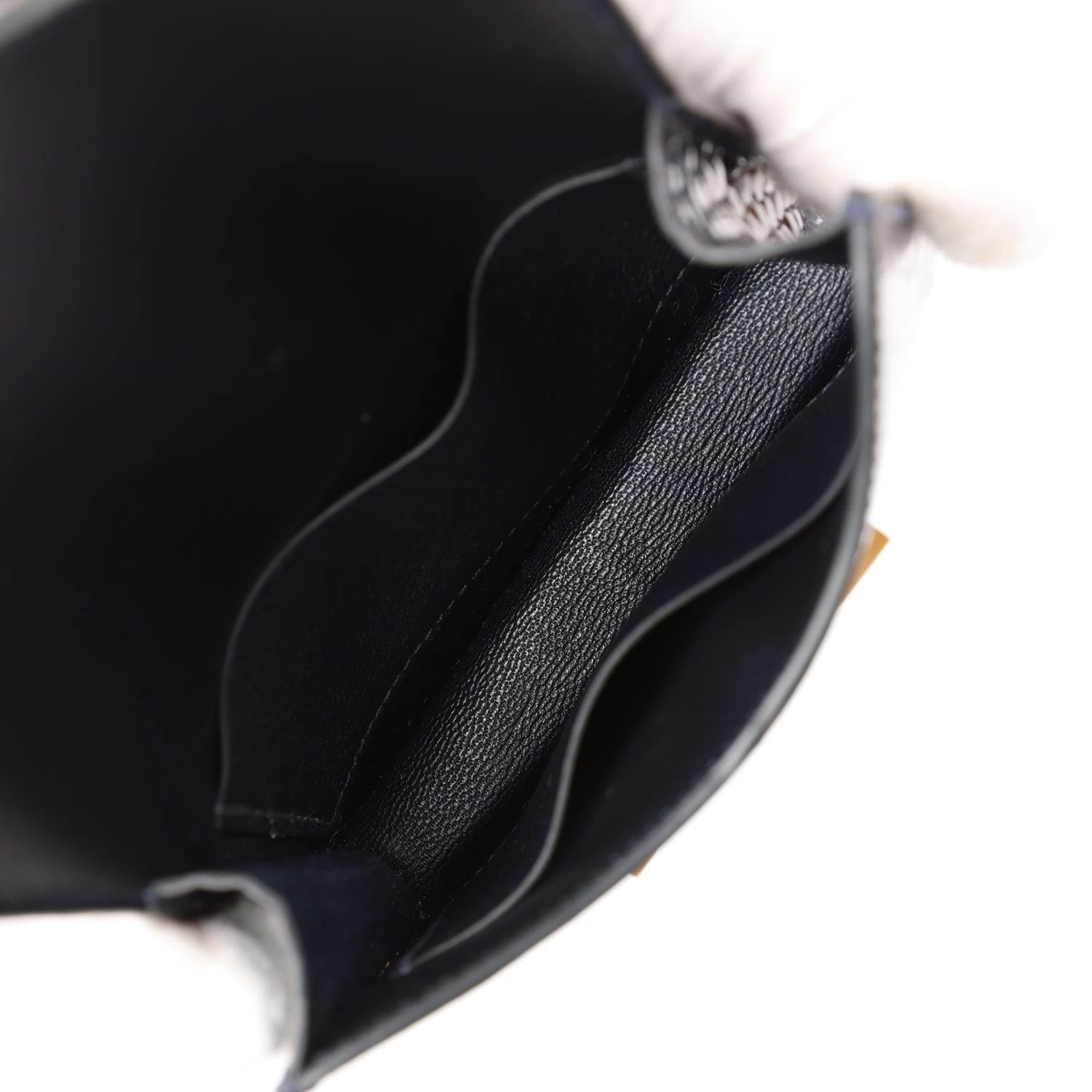 Hermès Hermes Constance Slim Wallet Bleu Abysse Shiny Alligator Gold Hardware 11 Hermès Hermes Constance Slim Wallet Bleu Abysse Shiny Alligator Gold Hardware - Image 9