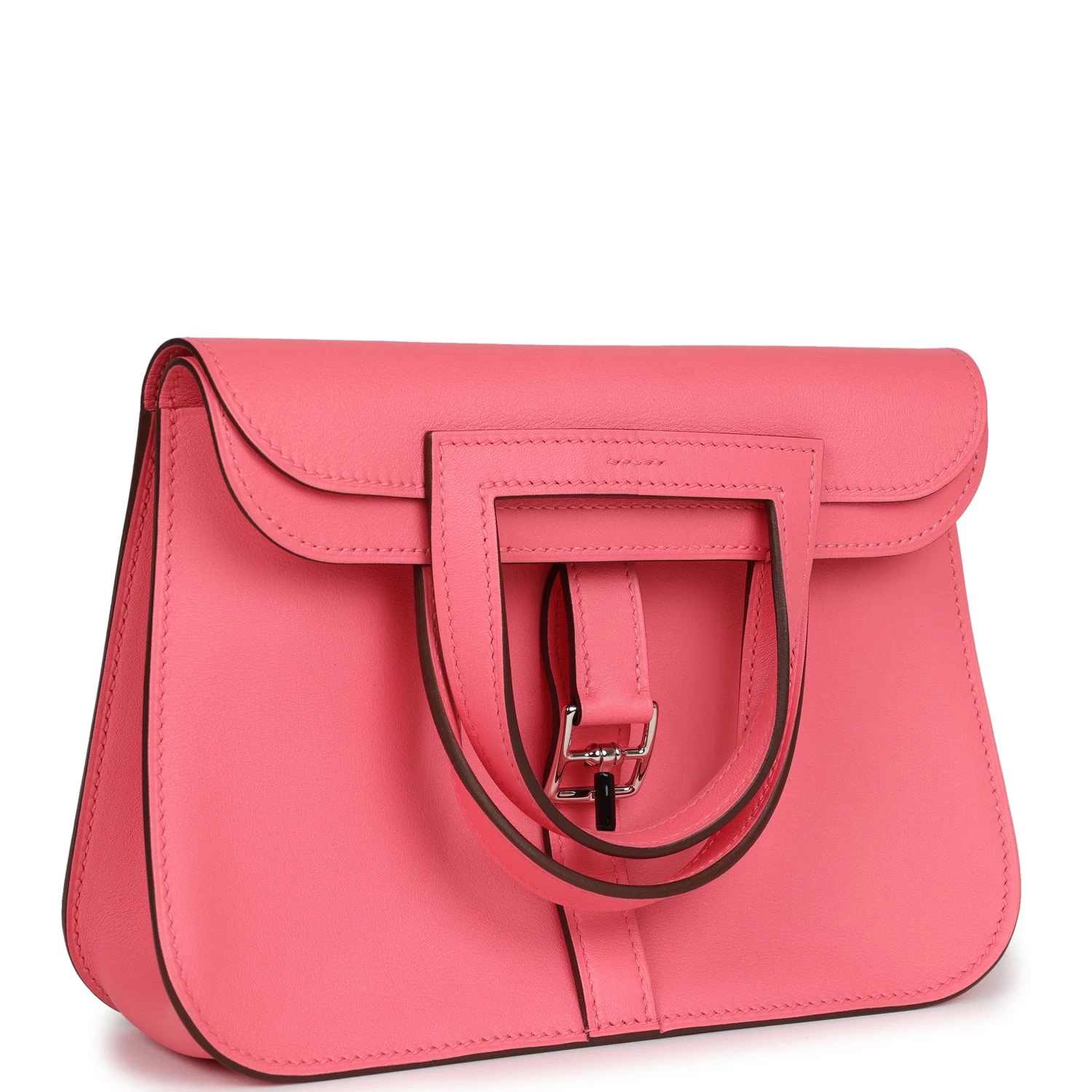 Hermès Hermes Mini Halzan Rose Azalee Swift Palladium Hardware 4 Hermès Hermes Mini Halzan Rose Azalee Swift Palladium Hardware - Image 2