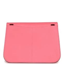 Hermès Hermes Mini Halzan Rose Azalee Swift Palladium Hardware 14 Hermès Hermes Mini Halzan Rose Azalee Swift Palladium Hardware -Online Bag Store H FBSLG 231101 1 VL 05