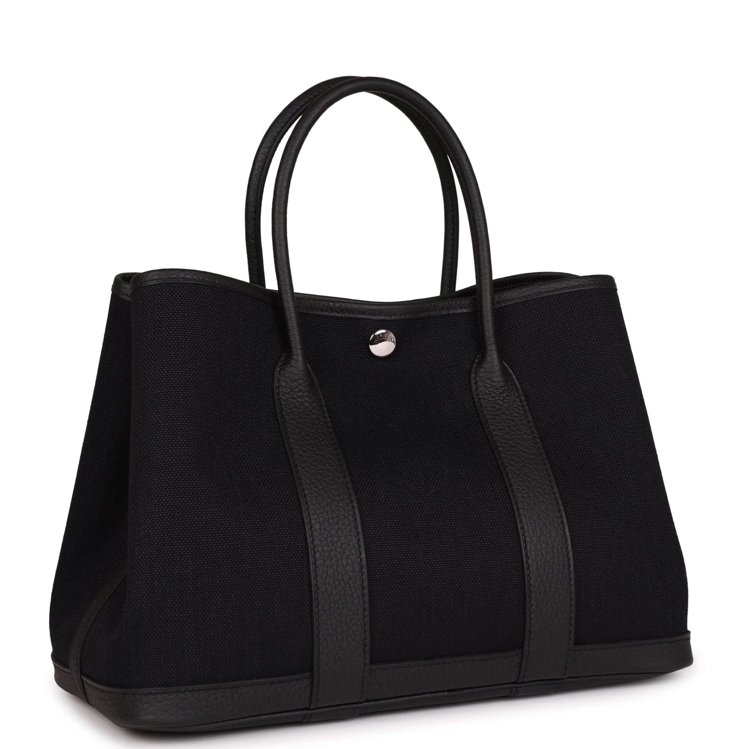 Hermès Hermes Garden Party 30 Black Toile And Negonda Palladium Hardware 4 Hermès Hermes Garden Party 30 Black Toile And Negonda Palladium Hardware - Image 2