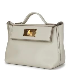 Hermès Hermes Mini 24/24 Beton Evercolor And Swift Gold Hardware -Online Bag Store H FBSLG 231122 2 MF 03