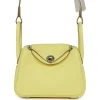 Hermès Hermes Mini Lindy Limoncello Clemence Palladium Hardware -Online Bag Store H FBSLG 231128 2 TC 02