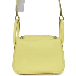Hermès Hermes Mini Lindy Limoncello Clemence Palladium Hardware -Online Bag Store H FBSLG 231128 2 TC 06