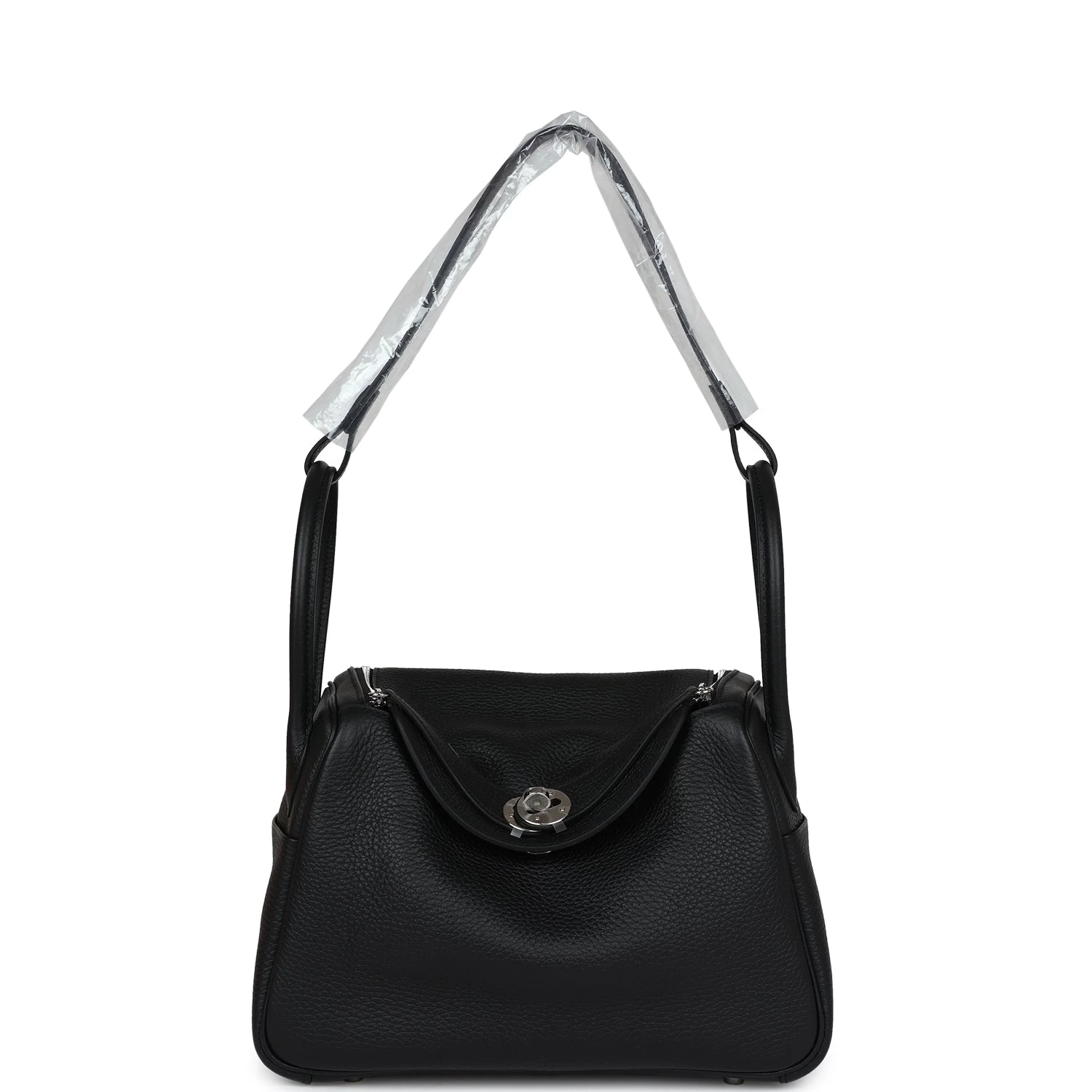 Hermès Hermes Lindy 26 Black Clemence Palladium Hardware 9 Hermès Hermes Lindy 26 Black Clemence Palladium Hardware - Image 7