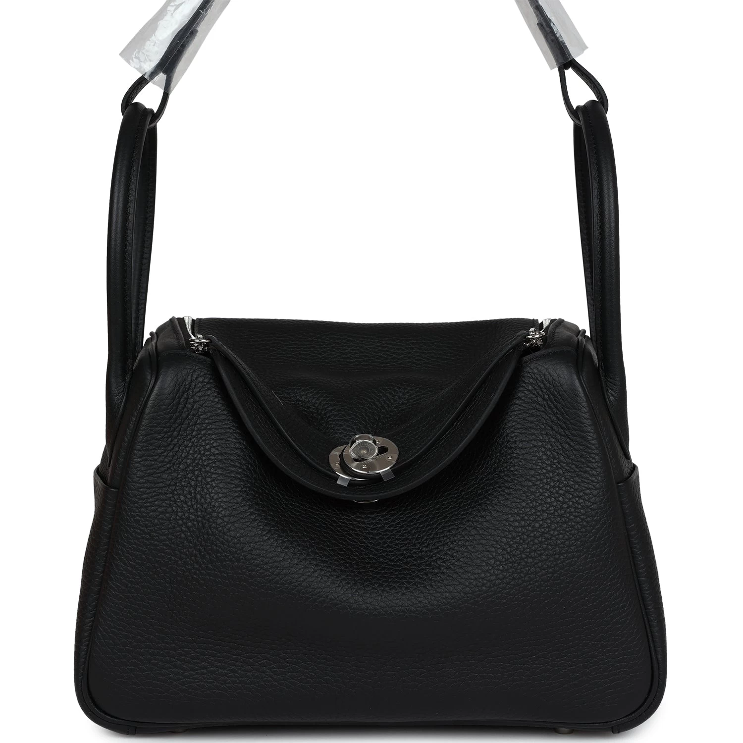 Hermès Hermes Lindy 26 Black Clemence Palladium Hardware 3 Hermès Hermes Lindy 26 Black Clemence Palladium Hardware