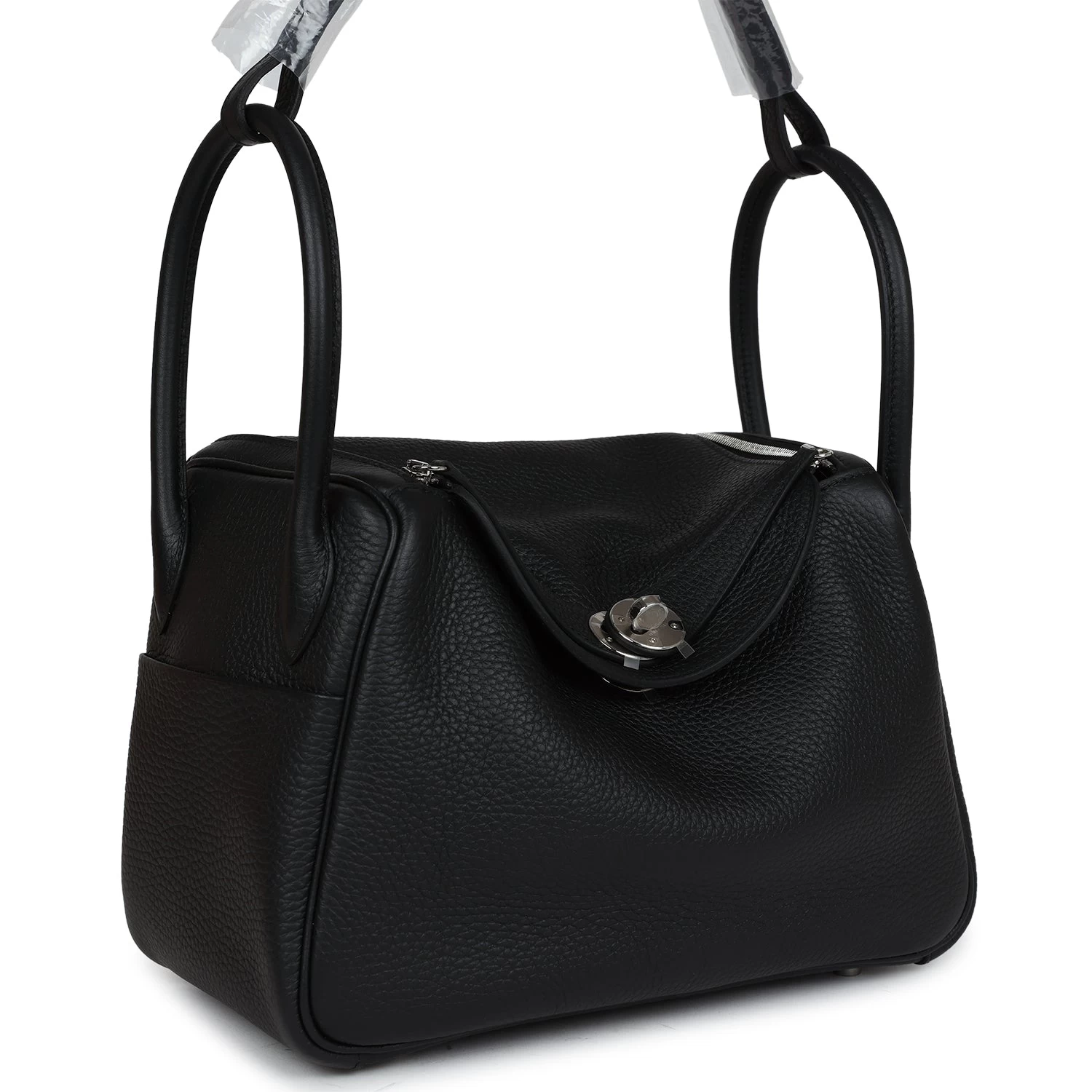 Hermès Hermes Lindy 26 Black Clemence Palladium Hardware 4 Hermès Hermes Lindy 26 Black Clemence Palladium Hardware - Image 2