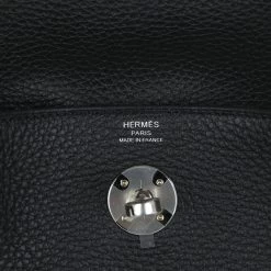 Hermès Hermes Lindy 26 Black Clemence Palladium Hardware 18 Hermès Hermes Lindy 26 Black Clemence Palladium Hardware -Online Bag Store H FBSLG 231128 3 TC 08