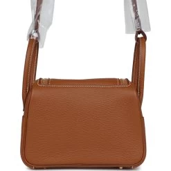 Hermès Hermes Mini Lindy Gold Clemence Gold Hardware 14 Hermès Hermes Mini Lindy Gold Clemence Gold Hardware -Online Bag Store H FBSLG 231205 1 NH 06