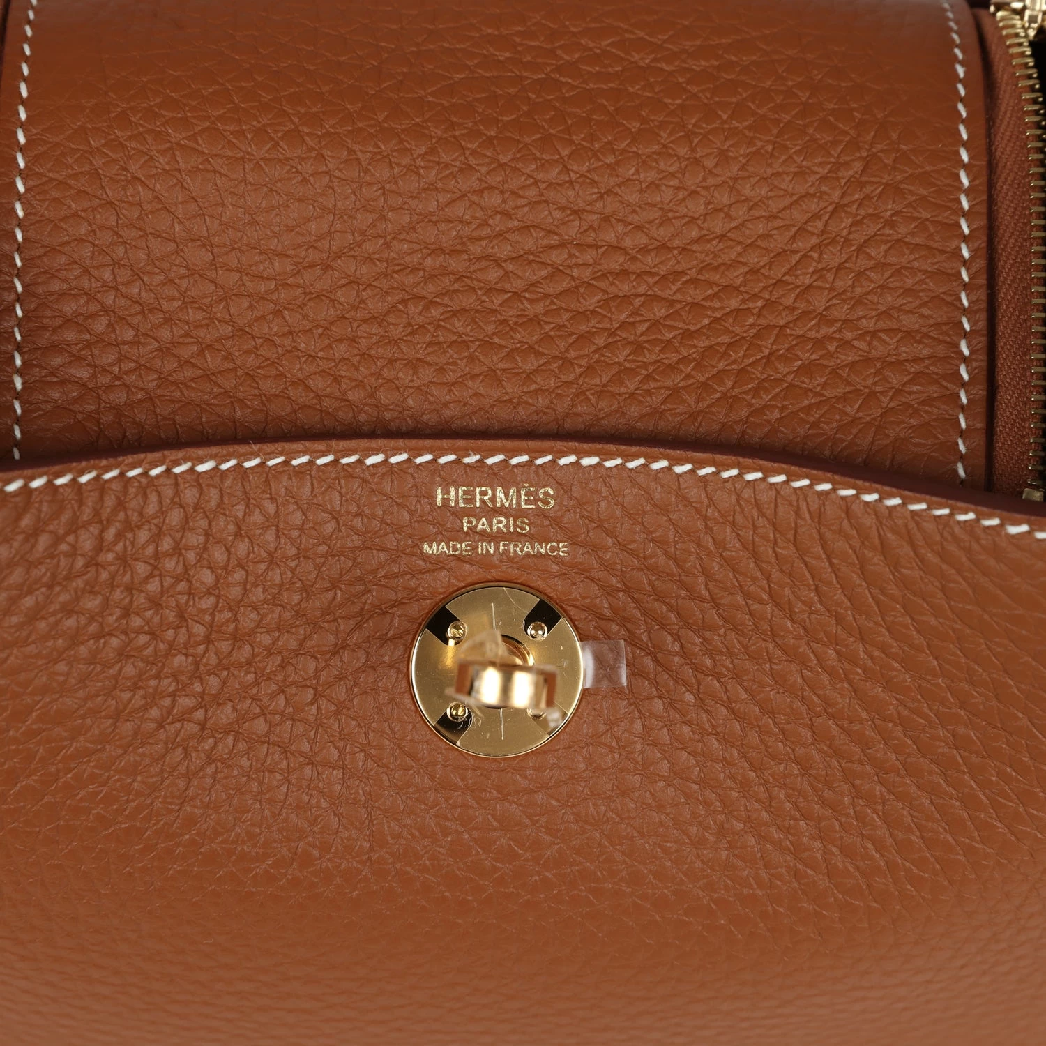 Hermès Hermes Mini Lindy Gold Clemence Gold Hardware 10 Hermès Hermes Mini Lindy Gold Clemence Gold Hardware - Image 8