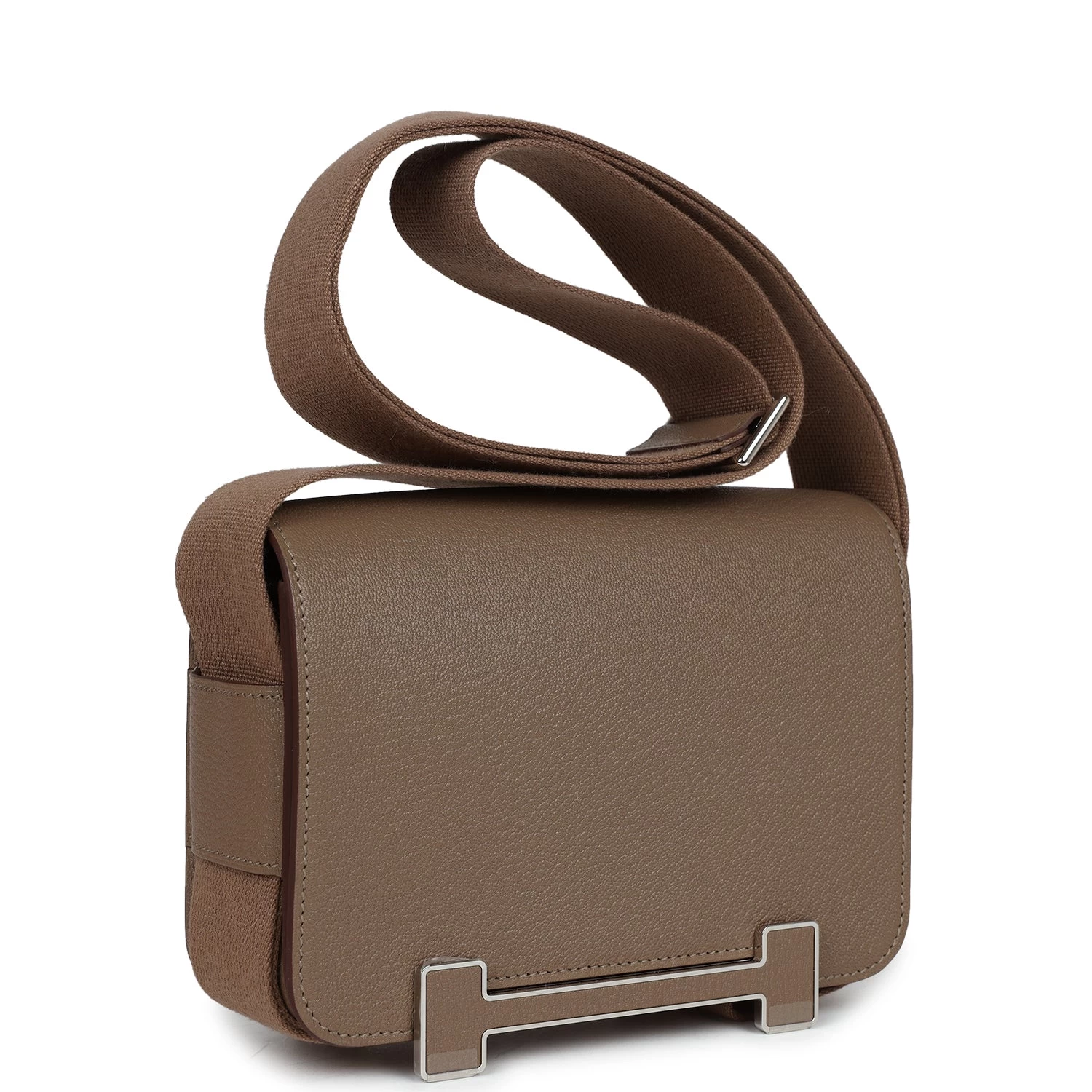 Hermès Hermes Geta Etoupe Chevre Palladium Hardware 4 Hermès Hermes Geta Etoupe Chevre Palladium Hardware - Image 2