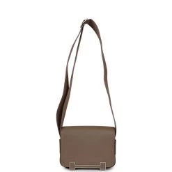 Hermès Hermes Geta Etoupe Chevre Palladium Hardware 17 Hermès Hermes Geta Etoupe Chevre Palladium Hardware -Online Bag Store H FBSLG 231218 1 MD 07
