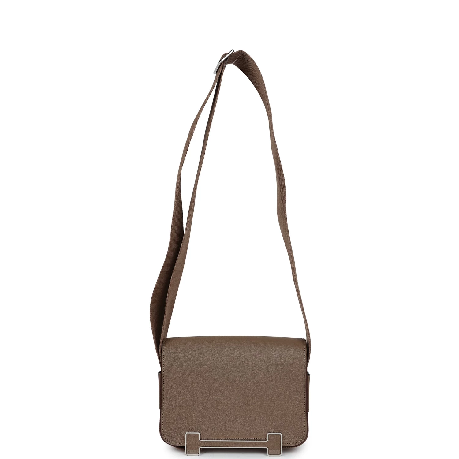 Hermès Hermes Geta Etoupe Chevre Palladium Hardware 9 Hermès Hermes Geta Etoupe Chevre Palladium Hardware - Image 7