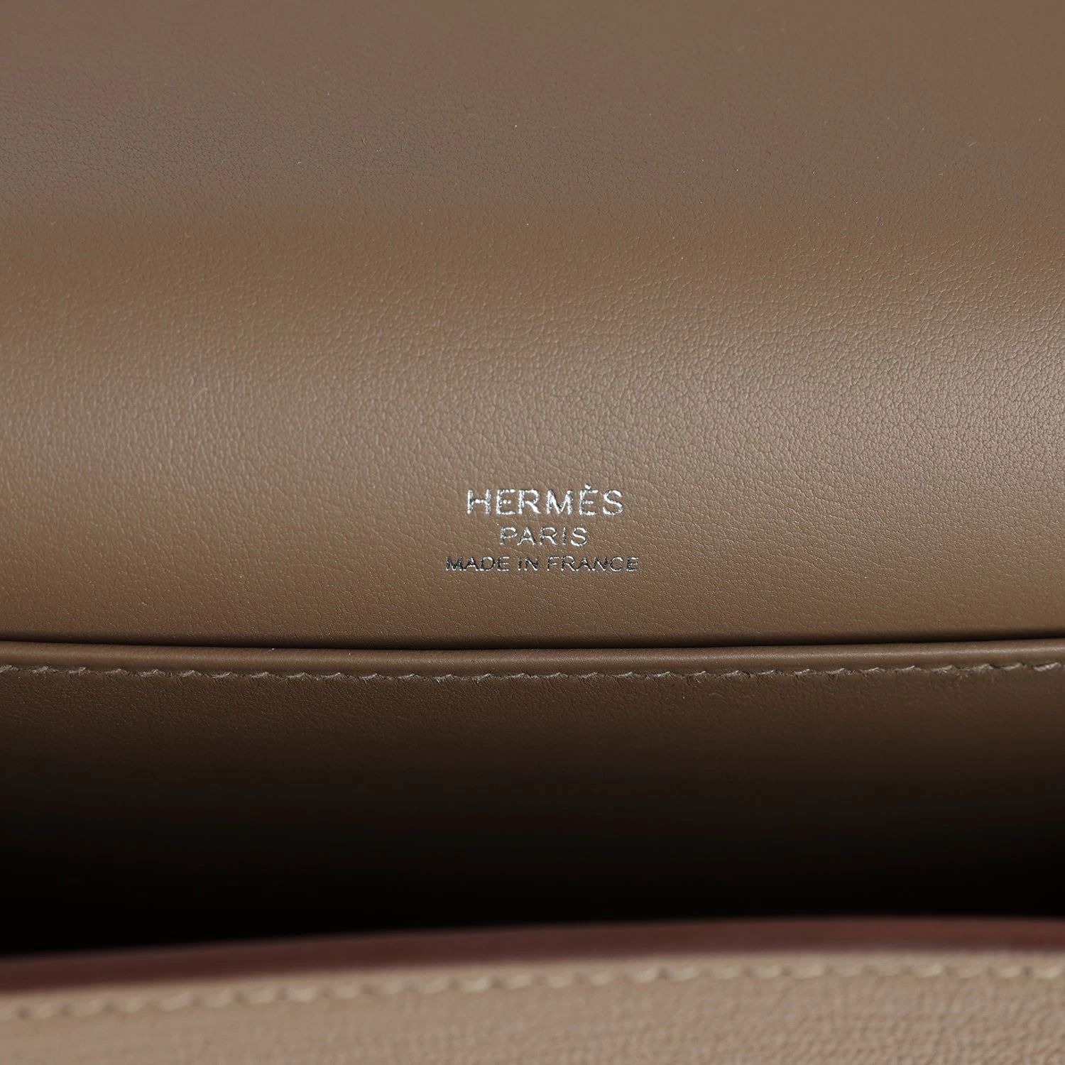 Hermès Hermes Geta Etoupe Chevre Palladium Hardware 10 Hermès Hermes Geta Etoupe Chevre Palladium Hardware - Image 8