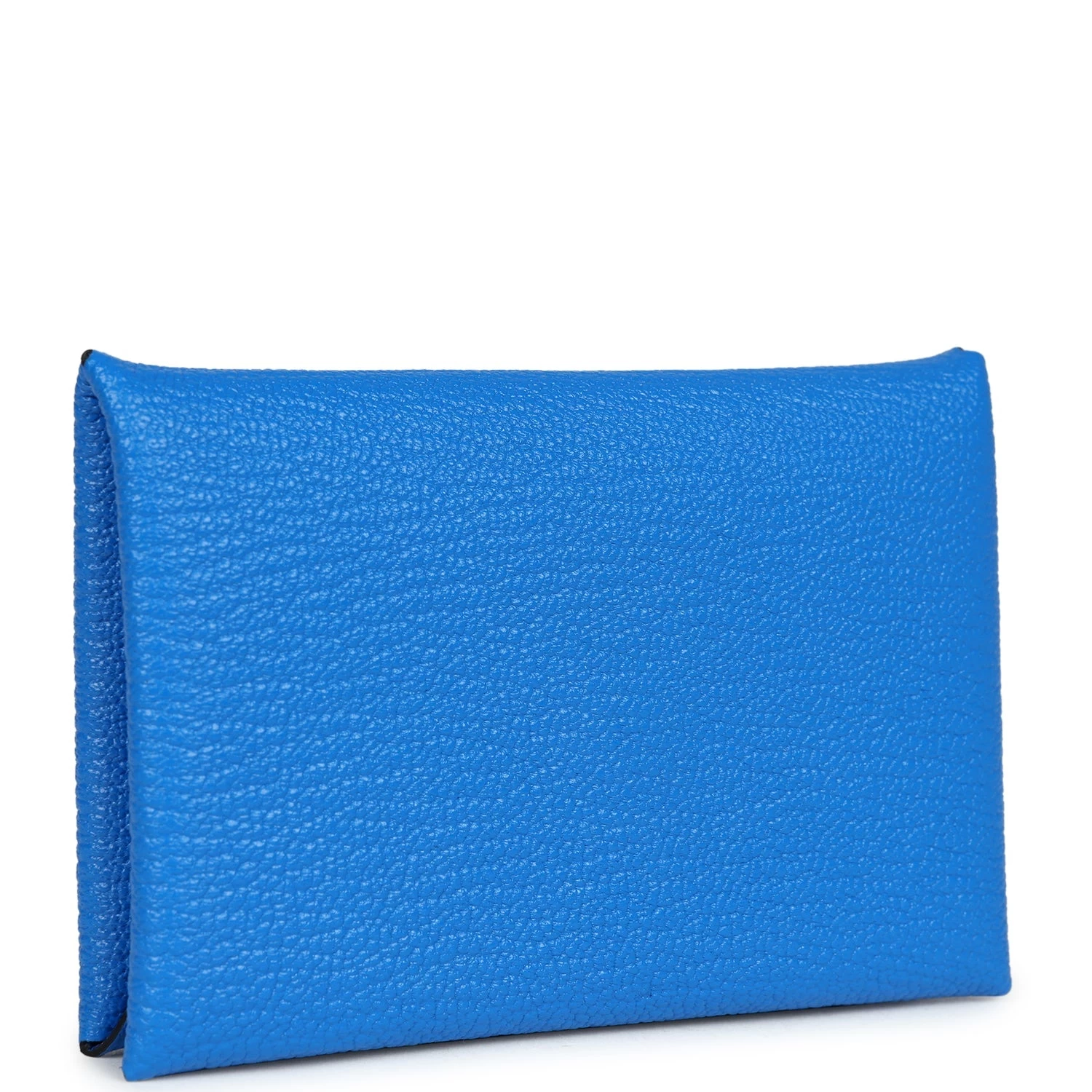 Hermès Hermes Calvi Card Holder Bleu Hydra Chevre Palladium Hardware 4 Hermès Hermes Calvi Card Holder Bleu Hydra Chevre Palladium Hardware - Image 2