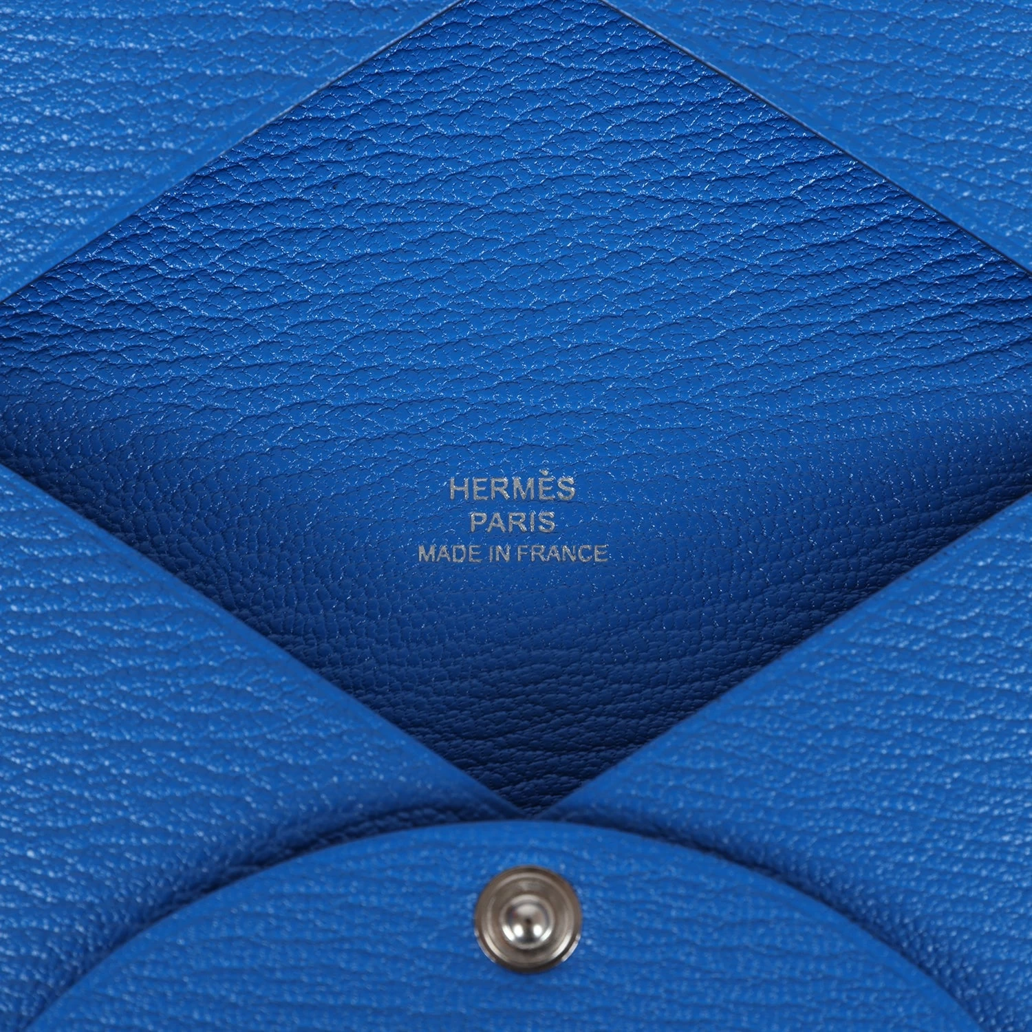 Hermès Hermes Calvi Card Holder Bleu Hydra Chevre Palladium Hardware 9 Hermès Hermes Calvi Card Holder Bleu Hydra Chevre Palladium Hardware - Image 7
