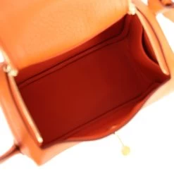 Hermès Hermes Mini Lindy Orange Clemence Gold Hardware -Online Bag Store H FBSLG 231221 2 KN 08