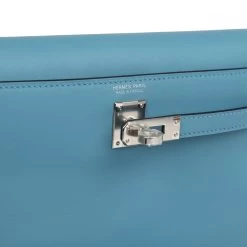 Hermès Hermes Kelly Danse Anate Blue Jean Swift Palladium Hardware 16 Hermès Hermes Kelly Danse Anate Blue Jean Swift Palladium Hardware -Online Bag Store H FBSLG 231227 4 03