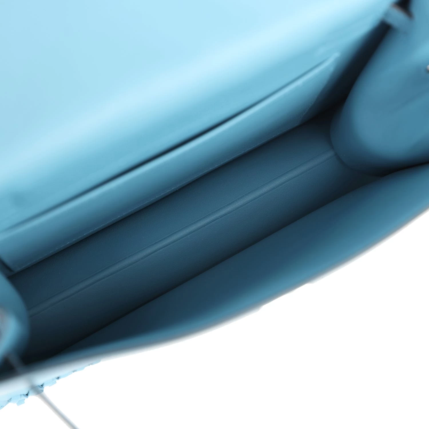 Hermès Hermes Kelly Danse Anate Blue Jean Swift Palladium Hardware 10 Hermès Hermes Kelly Danse Anate Blue Jean Swift Palladium Hardware - Image 8