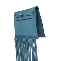 Hermès Hermes Kelly Danse Anate Blue Jean Swift Palladium Hardware 12 Hermès Hermes Kelly Danse Anate Blue Jean Swift Palladium Hardware -Online Bag Store H FBSLG 231227 4 06